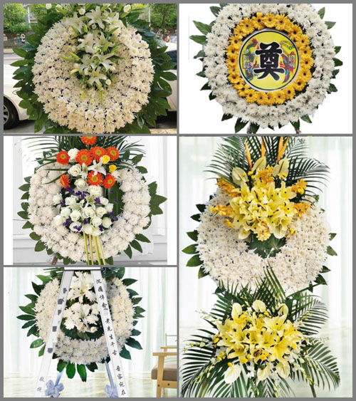 湖南永州祁阳县龚家坪镇何家岭村花圈速递